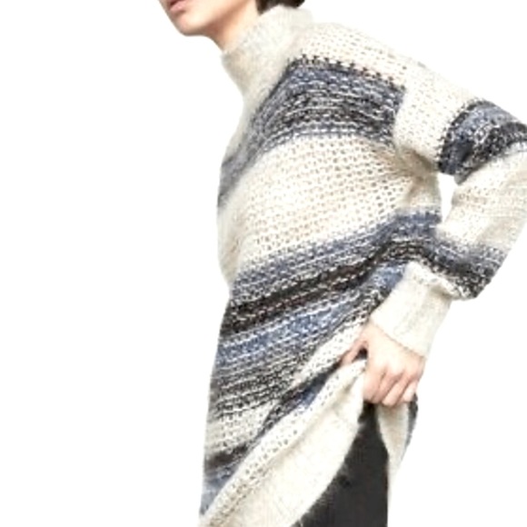 BCBGMaxAzria Cerulean Striped Mohair Tunic - Picture 5 of 16